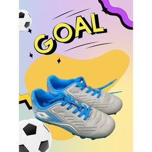 Lotto Roma 700 Firm Ground Soccer Cleats Youth Size 12K Gray Blue